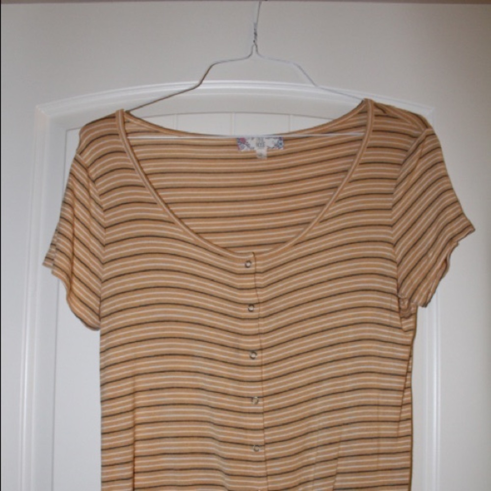 New Yellow Striped Shirt